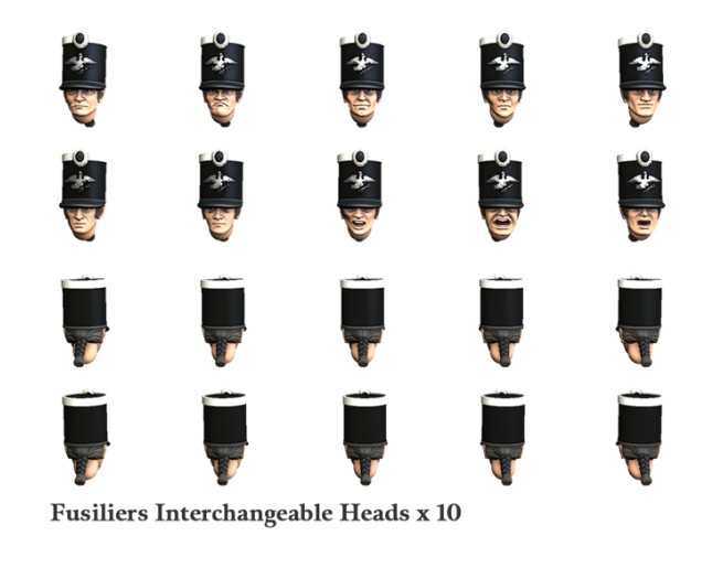 Prussian Fusiliers Heads 1806-1807