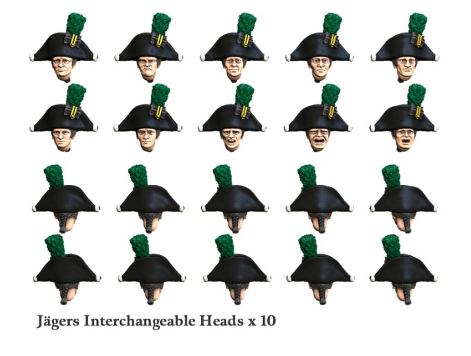 Prussian Jägers Heads 1806-1807