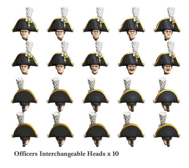 Prussian Officer Heads 1806-1807