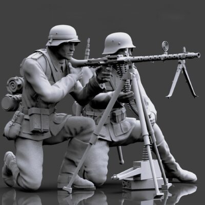 WW2 German MG34 Light Machine Gun on Lafette Set
