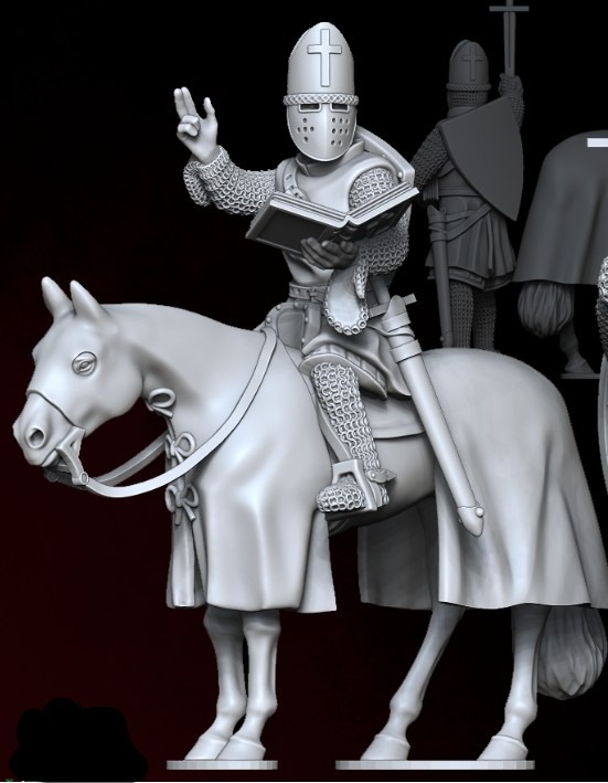 Bishop 12-13th Century on horse