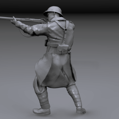 WW2 French Infantryman firing