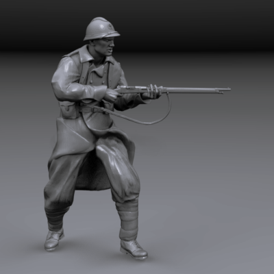 WW2 French Infantryman with rifle