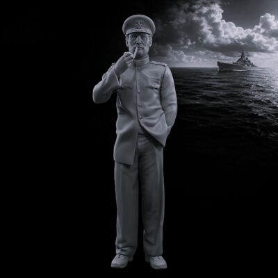WW2 American Navy Officer standing