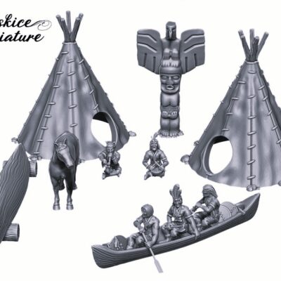 Camp of Native Americans Set