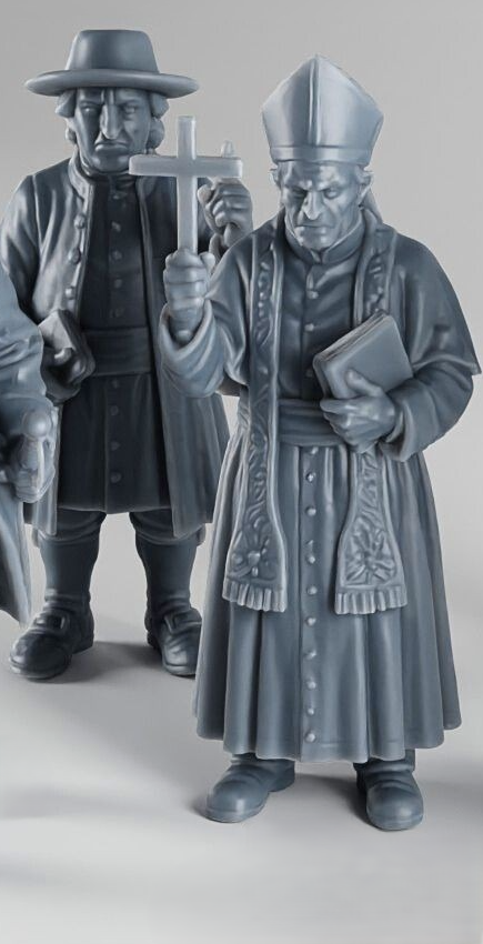1700s Priest and Bishop