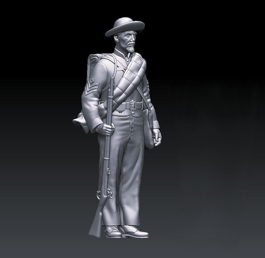 Confederate Mississippi Infantry Sergeant Standing