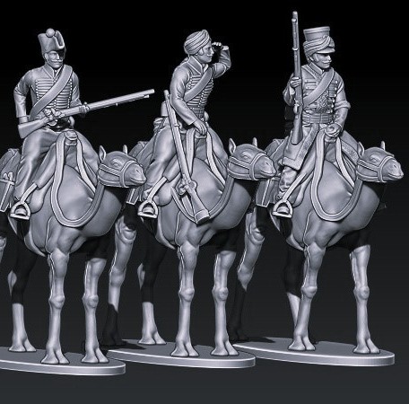 French Napoleonic Wars French Dromedary Regiment Mounted part2