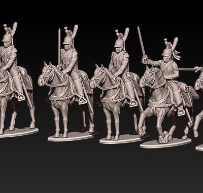 Napoleonic French Cuirassiers in Helmets Part2