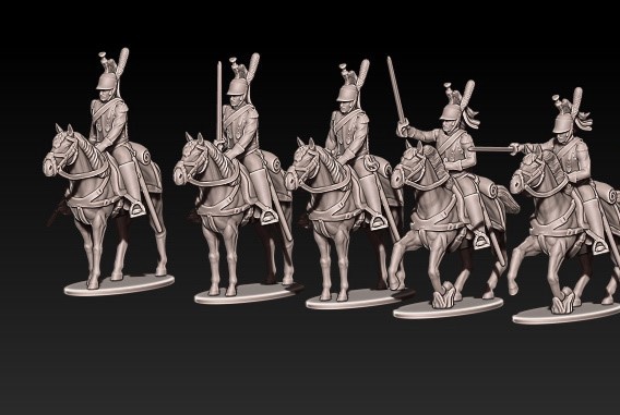 Napoleonic French Cuirassiers in Helmets Part1