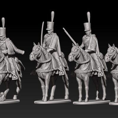 Napoleonic French Early Hussars With Pelisse