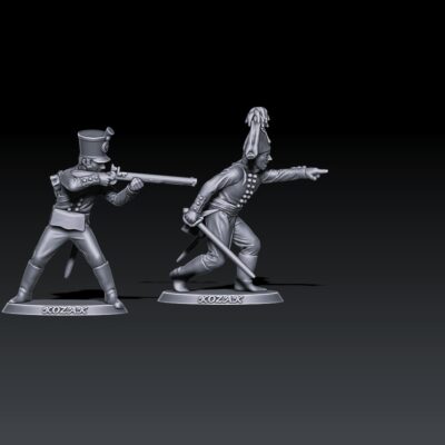 Napoleonic Wars Russian Guard Jagers 1805-07 Command Group