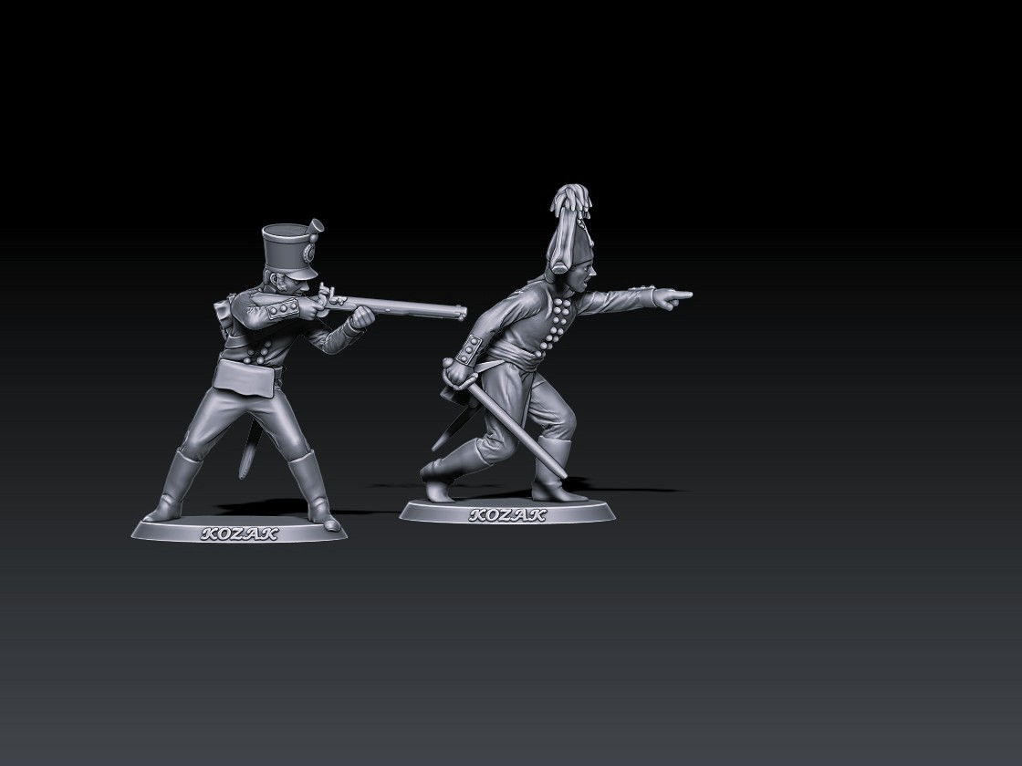 Napoleonic Wars Russian Guard Jagers 1805-07 Command Group