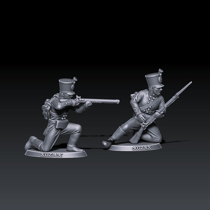 Napoleonic Wars Russian Guard Jagers 1805 Firing Skirmishing Scene 2