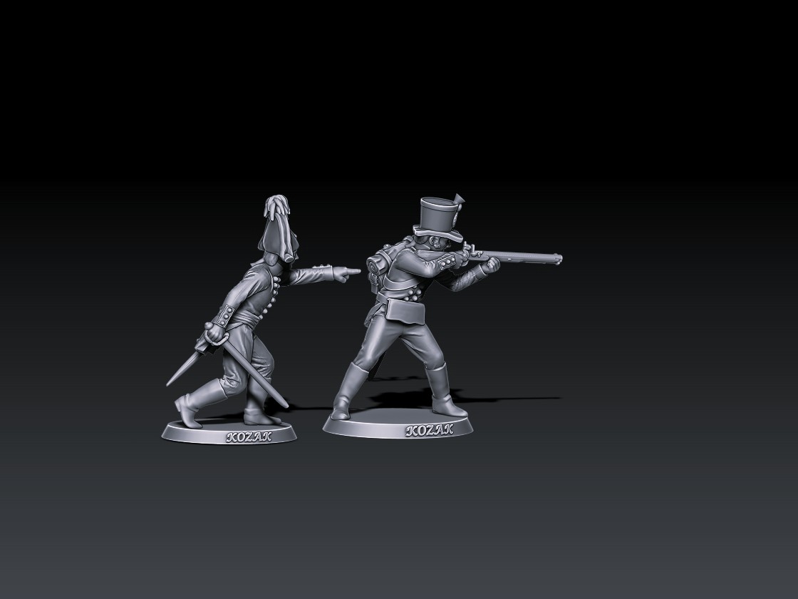 Napoleonic Wars Russian Jagers 1805-07 Command Group