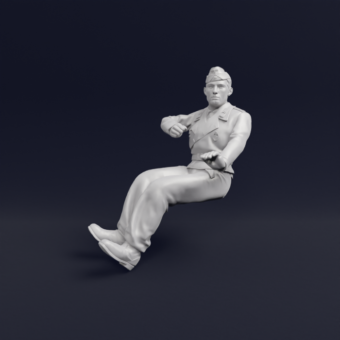 German tank soldier for gunner position, new legs