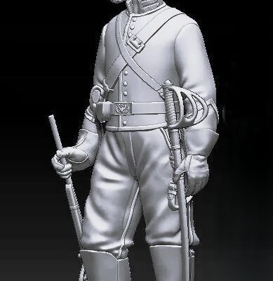 Union Cavalry Soldier in Gloves V1