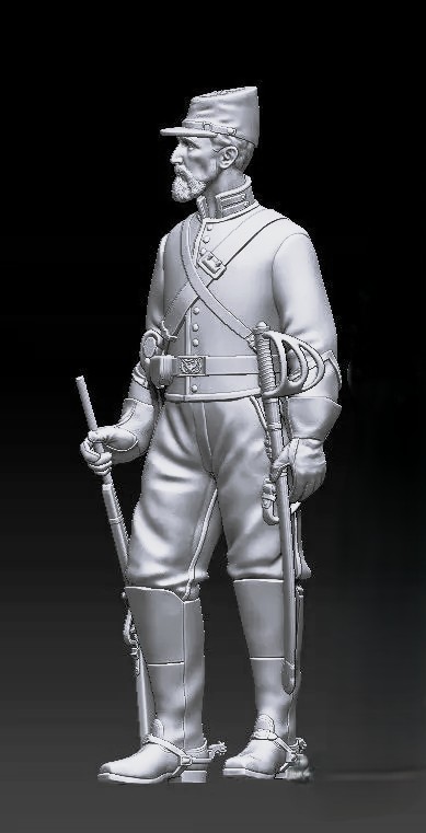 Union Cavalry Soldier in Gloves V1