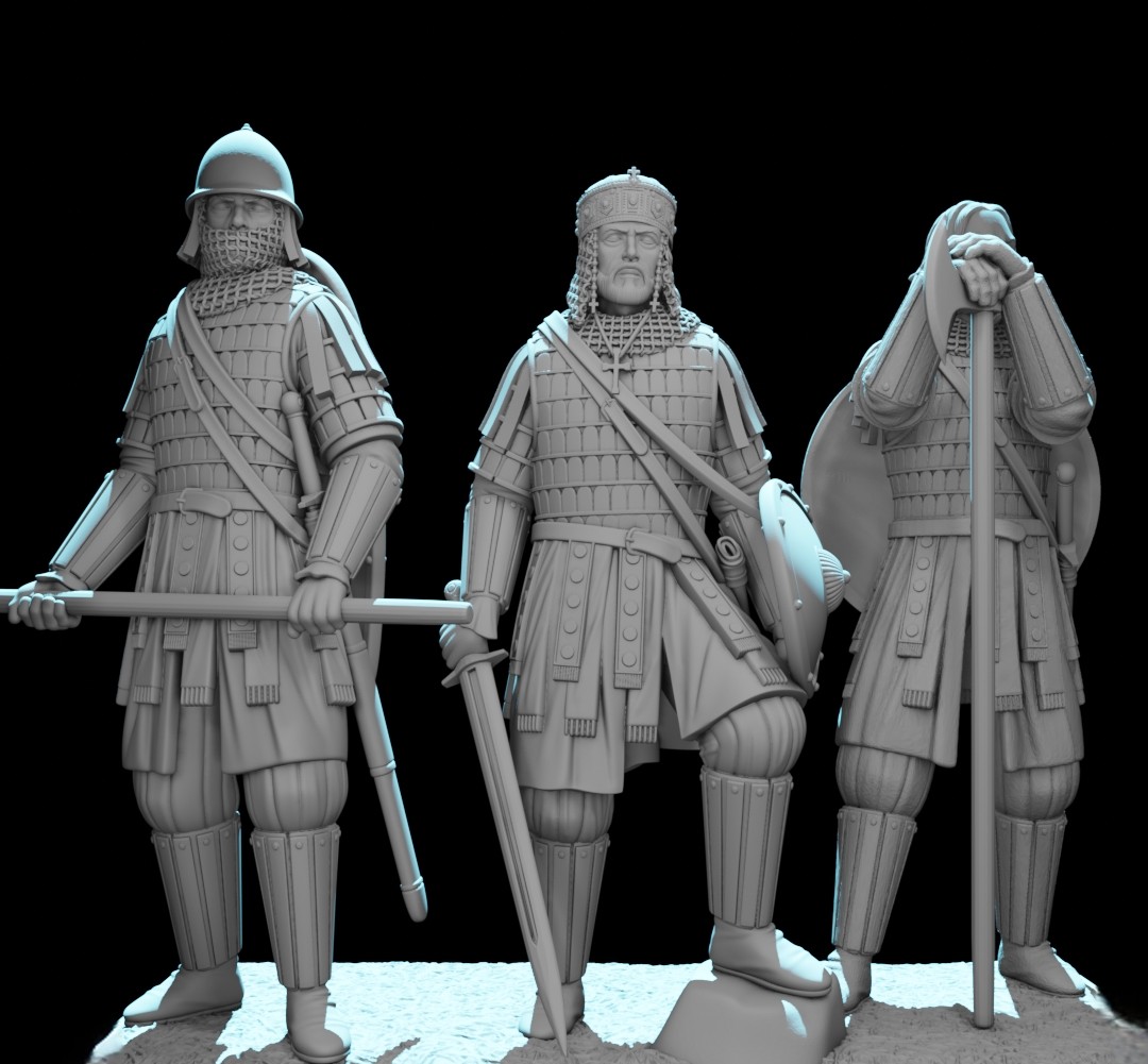 Byzantine Emperor and Varangian Guards