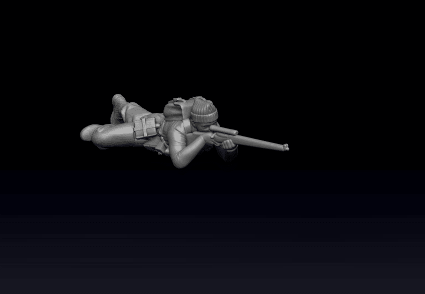 WW2 British Marine sniper
