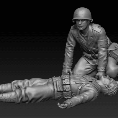 American medic looking for someone he can help