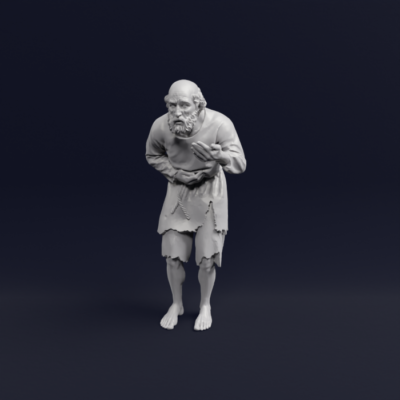 Medieval Beggar Standing