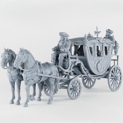 17-18th Century private Town Coach - Set