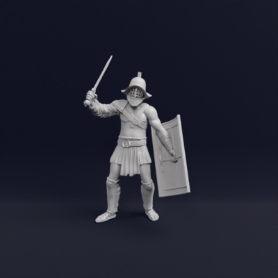 Roman New Gladiator Murmillo Pose 2