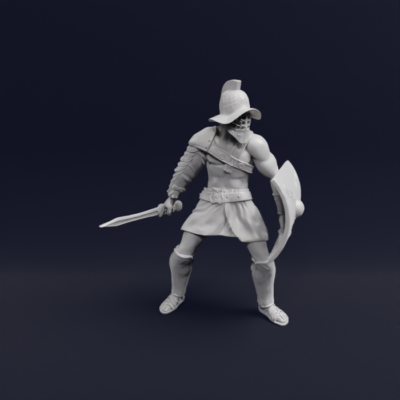 Roman gladiator murmillo