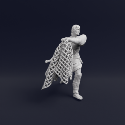 Roman gladiator retiarius