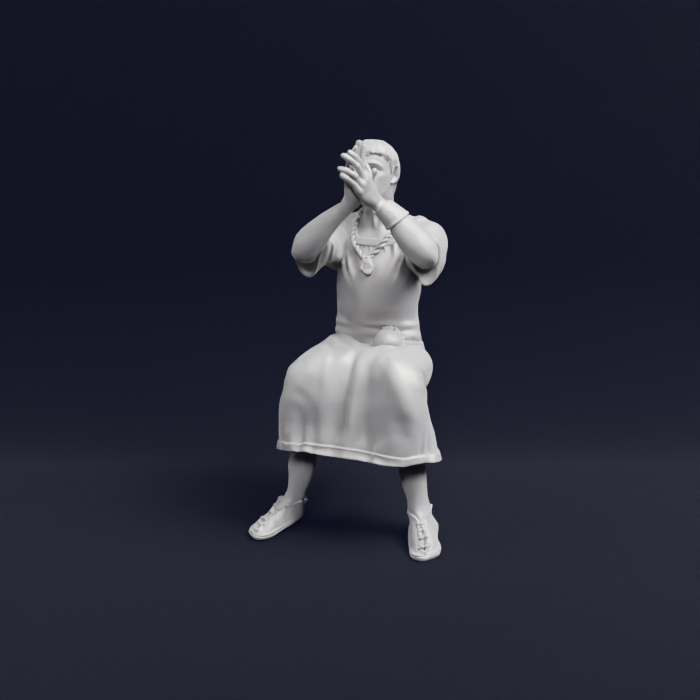 Roman woman spectator sitting